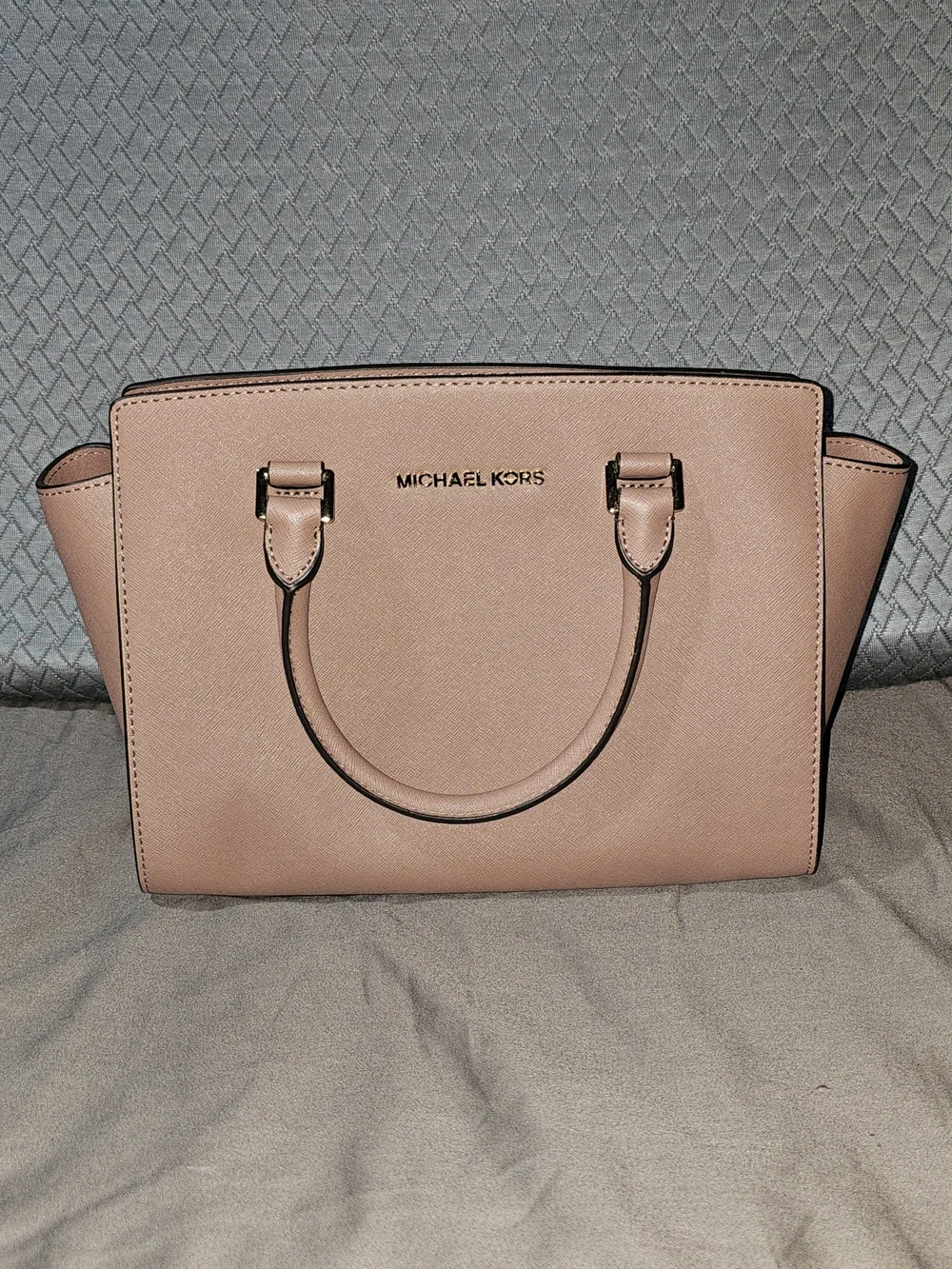 Authentic Michael Kors Pink Saffiano Leather Tote Bag